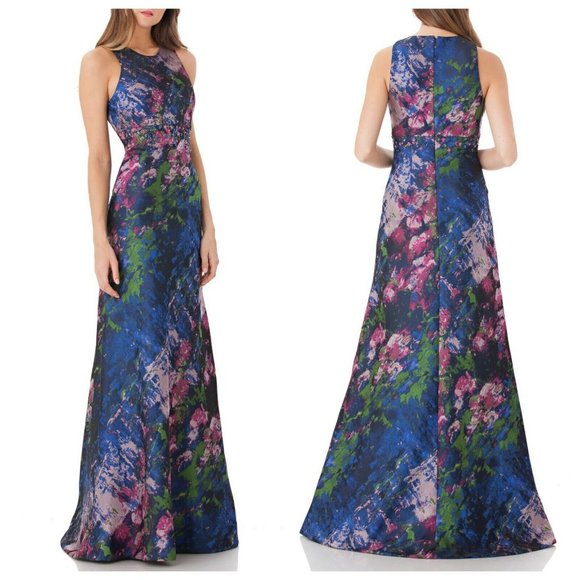 Carmen Marc Valvo Dresses & Skirts - Carmen Marc Valvo Brocade Gown - NWOT
